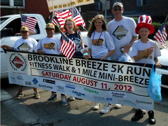Debbie Brust, Clint Burton and some friends
at the Memorial Day Parade May 28, 2012.