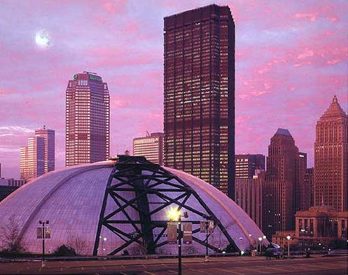 The Civic Arena (Mellon Arena) in 2000.