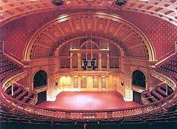 The inside
 of the Carnegie Music Hall in Oakland