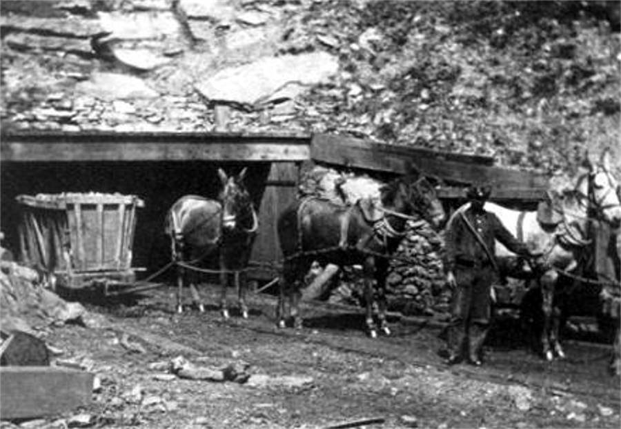 Coal Mining in the early-1800s.