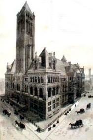 The Allegheny County Courthouse in 1888.