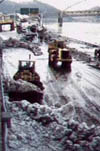 Ice Removal on the Allegheny Riverfront - January 1996