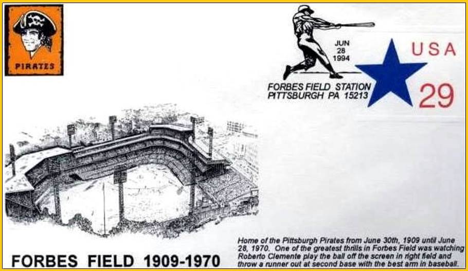 Forbes Field Commemorative Postcard from 1994