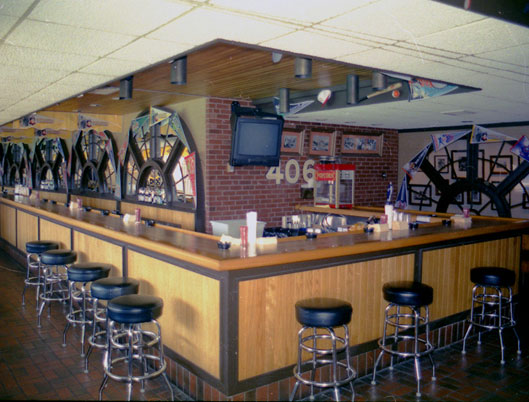 The famous section of outfield wall where
Mazeroski's homer sailed into the record
was once located in Three Rivers Stadium.