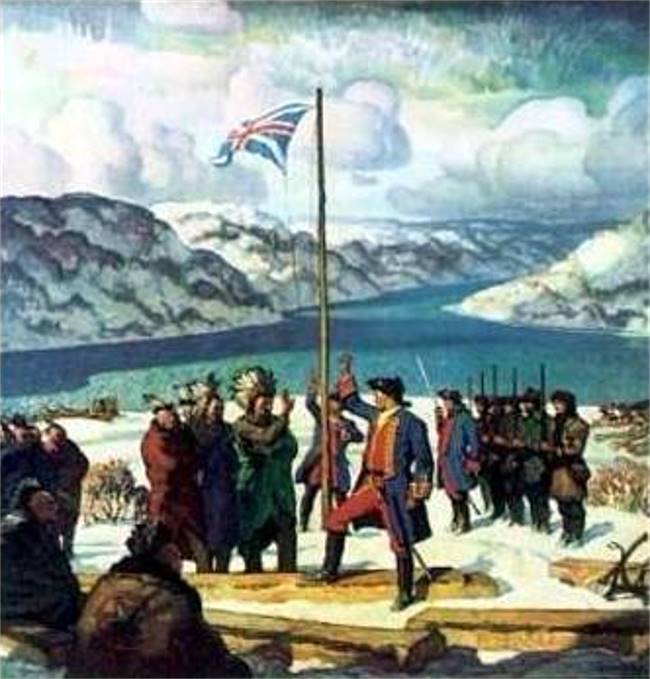 Captain Trent and his company
arrive at the river junction.