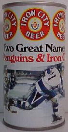 Iron City Beer Pittsburgh Penguins can