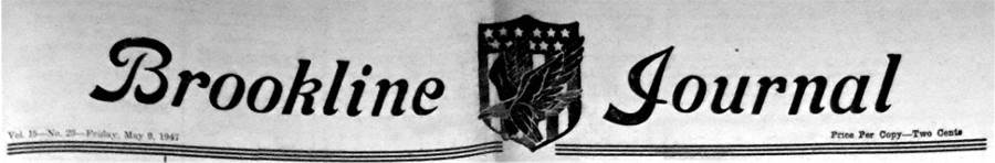 Brookline Journal logo - 1947