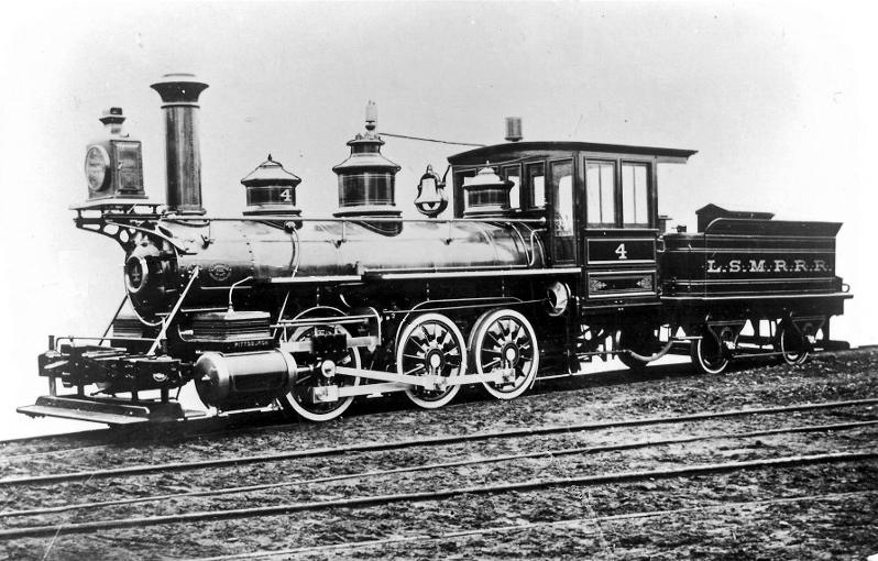 A locomotive of the Little Saw Mill Run Railroad.