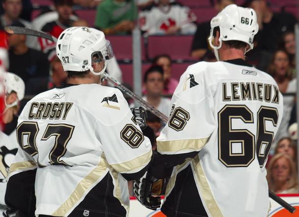 Sidney Crosby and Mario Lemeiux.