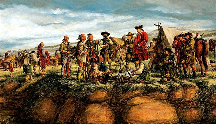 George Washington at Logstown - 1753.