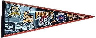 Pennant from the first series at
PNC Park March 31-April 1, 2001