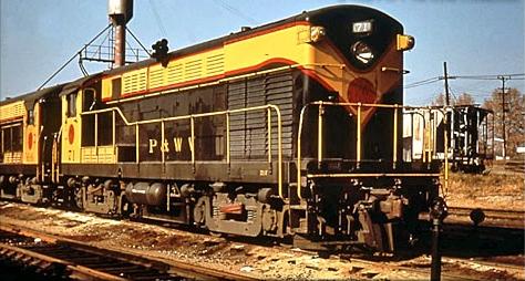 Pittsburgh and West Virginia locomotive - 1950s.