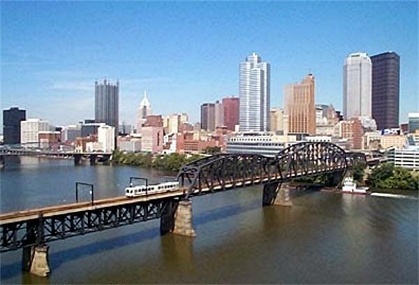 The Panhandle Bridge is now part
of the Pittsburgh Light Rail system.
