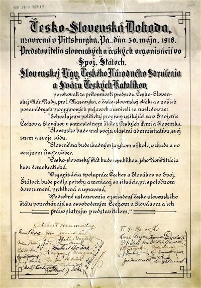The Pittsburgh Agreement - May 1918