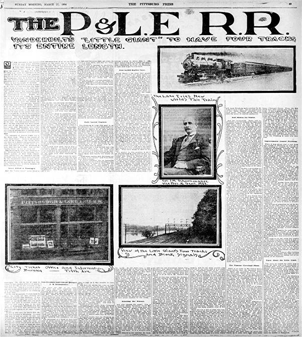 Pittsburgh and Lake Erie Railroad.