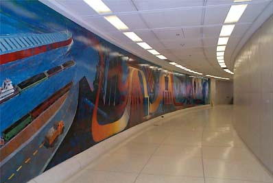 The tunnel connecting USX Tower
to the Steel Plaza subway station