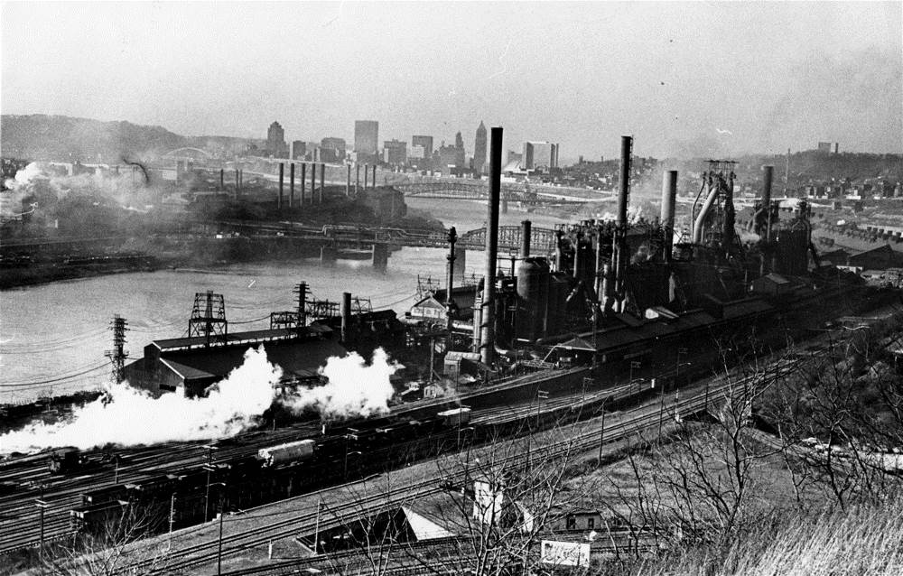 THe Jones and Laughlin Steel Works in 1967.