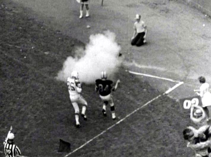 The cannon shot that nearly
gave Buddy Dial a heart attack.
