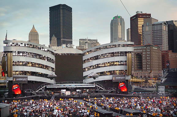 The Rolling Stones stage setup in PNC Park - September 2005