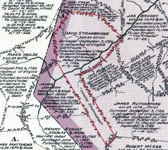 Land Grant for David Strawbridge - 1786