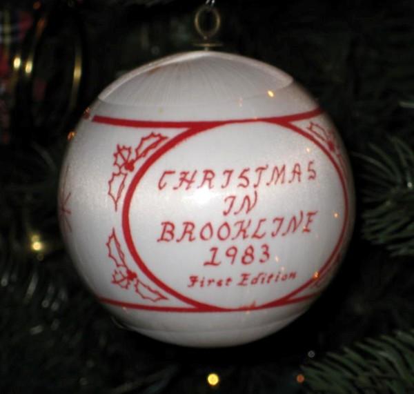 Decorative Brookline Christmas Tree Bulb.