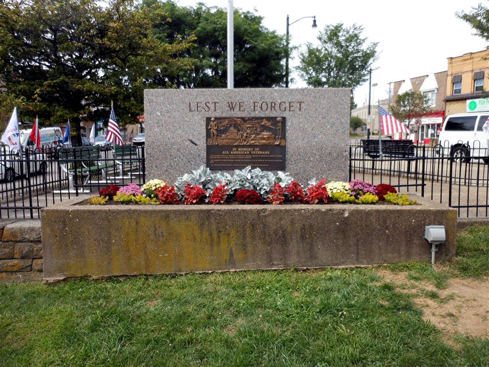 Granite Bench with Memorial Plaques