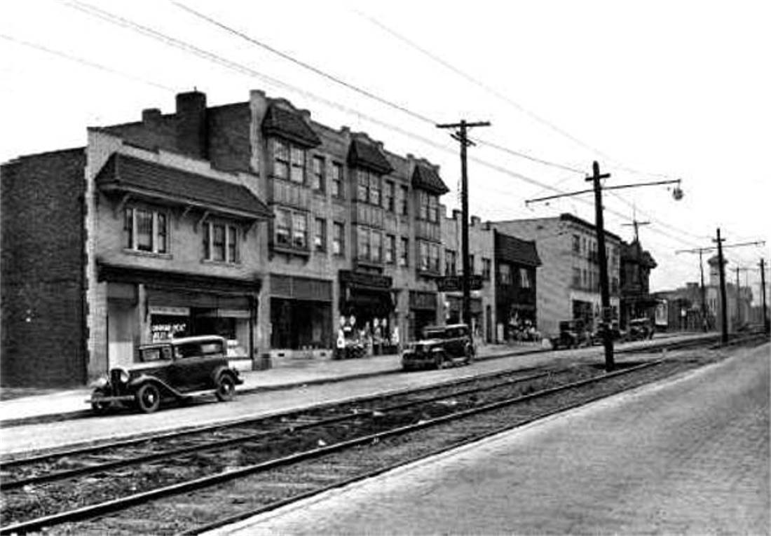 Picture of
 Brookline Boulevard near Flatbush, 1933.