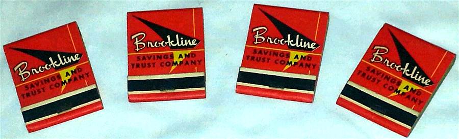 Brookline Savings and Trust Match Books
