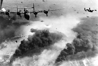 B24 Liberator Heavy Bombers over Ploesti.
