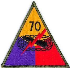 70th Tank Battalion Shoulder Patch.