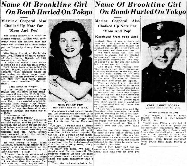 Pittsburgh Press - April 23, 1943.