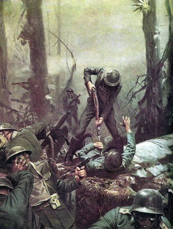 Americans rout the Germans at
the Battle of Chateau-Thierry.