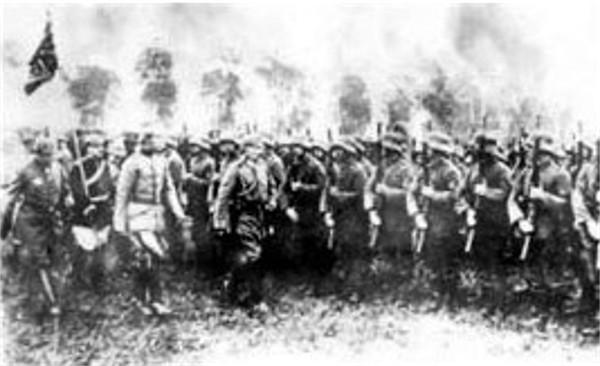 The Kaiser inspects his legions.