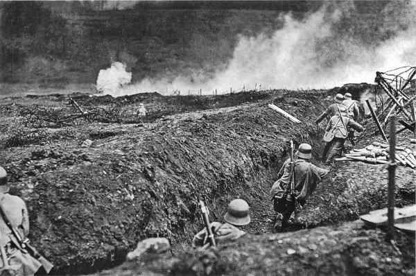 German storm troopers at the
Battle of the Marne.
