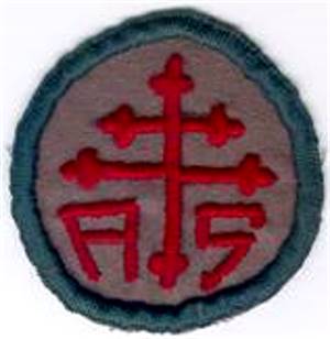 Shoulder Patch: Advanced Section [A.S.]
of the Services of Supply