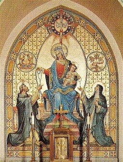 The Mural to the right of the altar.