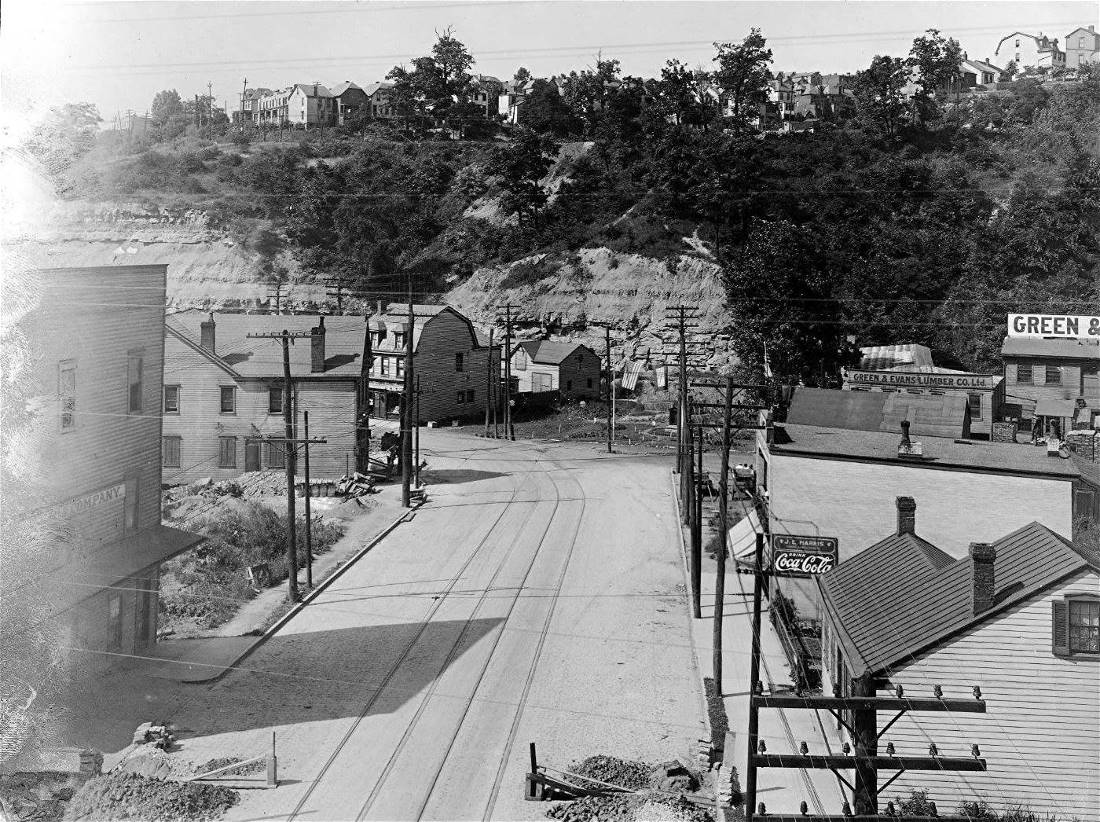 The Liberty Tunnels future location - 1918.