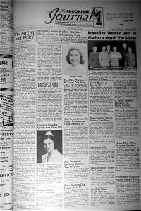 Brookline Journal - February 1, 1952