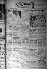 Brookline Journal - March 15, 1952