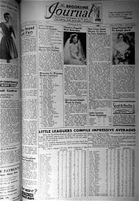 Brookline Journal - August 9, 1952