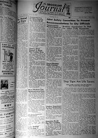 Brookline Journal - August 23, 1952