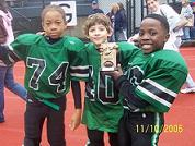 Loren Wicks, Nick Manuel and Aaron Owens
show off their championship plaque.