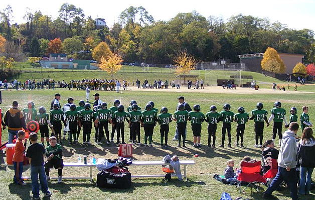 October 18, 2008 - Knights game at
McGibbeny Field in Brookline Park