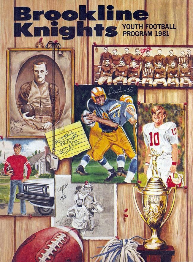 1981 Brookline Knights Program Cover.