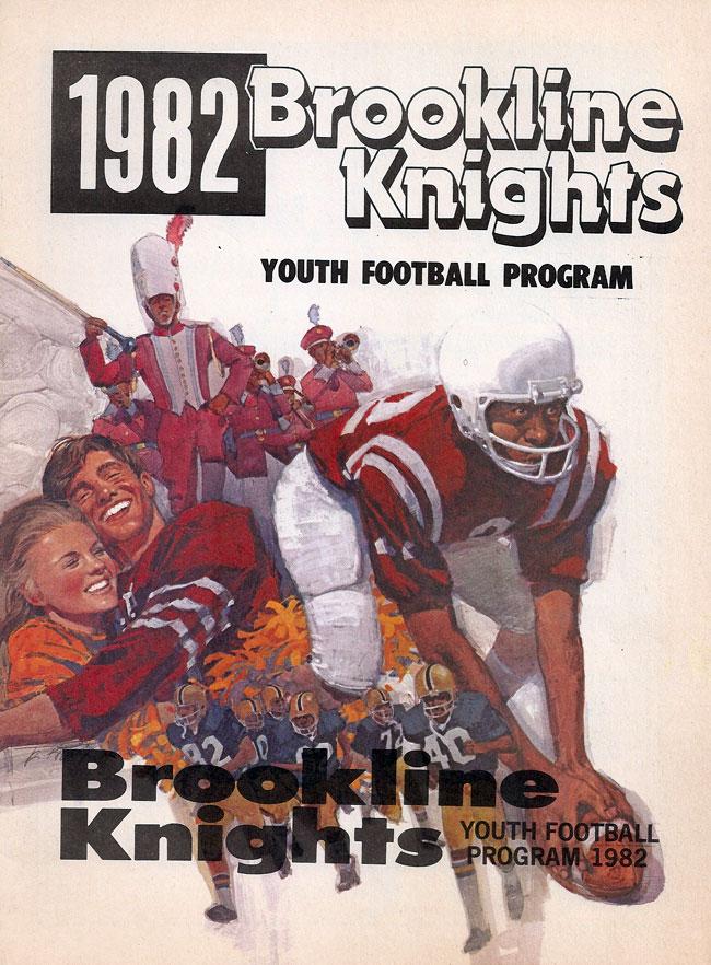 1982 Brookline Knights Program Cover.