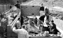 The concession stand was built in
early 1995 with volunteer help.