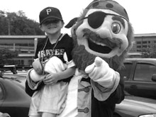 The Pirate mascot Captain Jolly
Roger at Pirate Day - 2010.