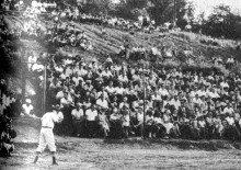 Brookline fans filled the hillside
for the 1956 All-Star games.