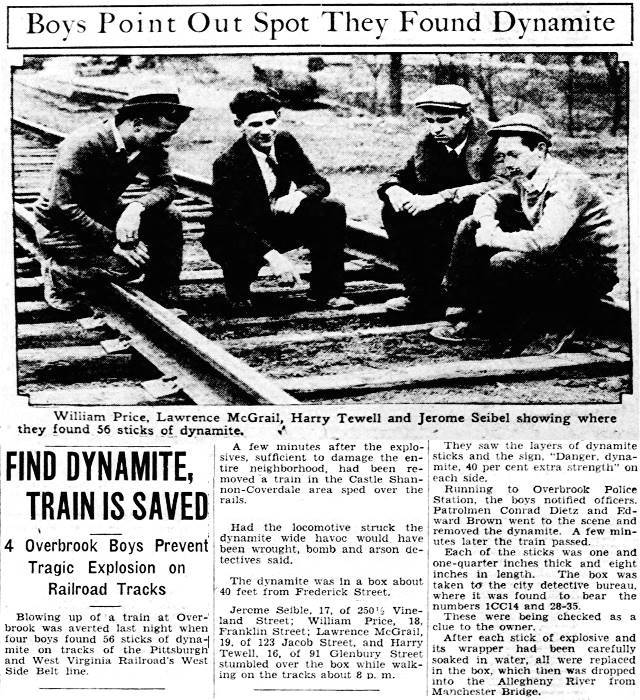 Pittsburgh Press January 16, 1932.