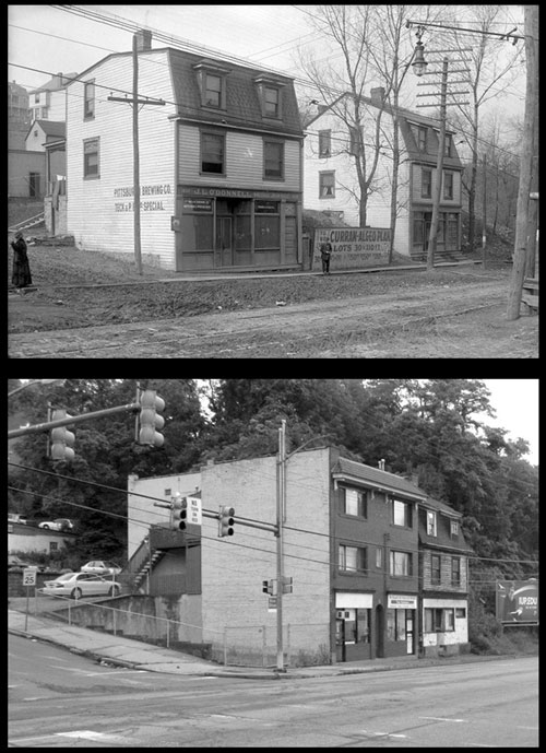 The building at the corner of West Liberty
and Curran Hill still stands in 2010.
